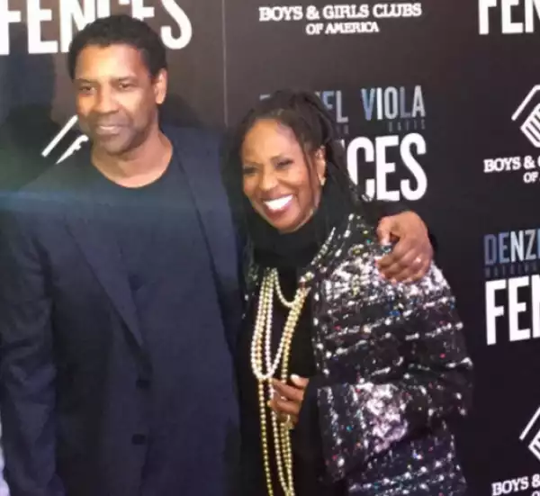 Sweet black love! Denzel Washingtonand wife of 33 years step out at Fences movie screening